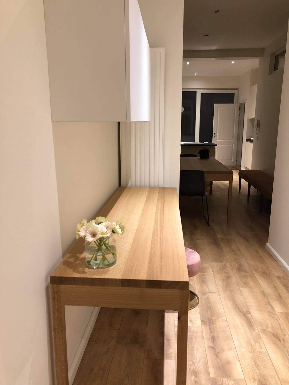 corridor apartment for rent Ghent langestraat