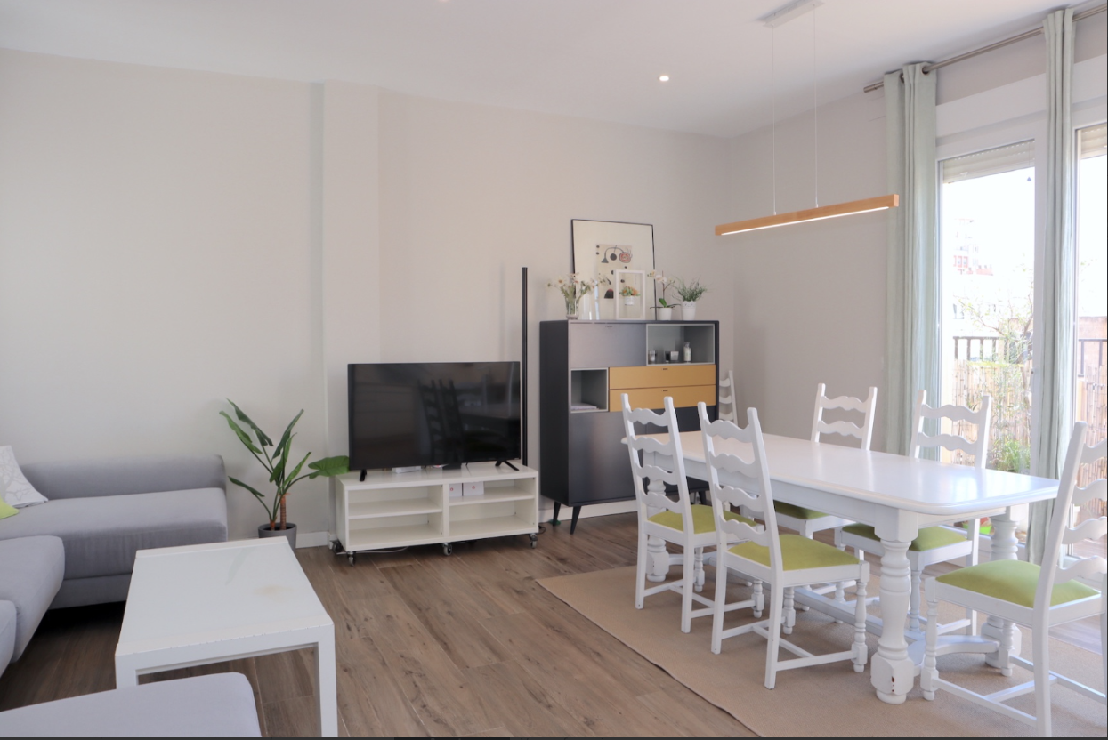 Penthouse for rent in Valencia living room 2
