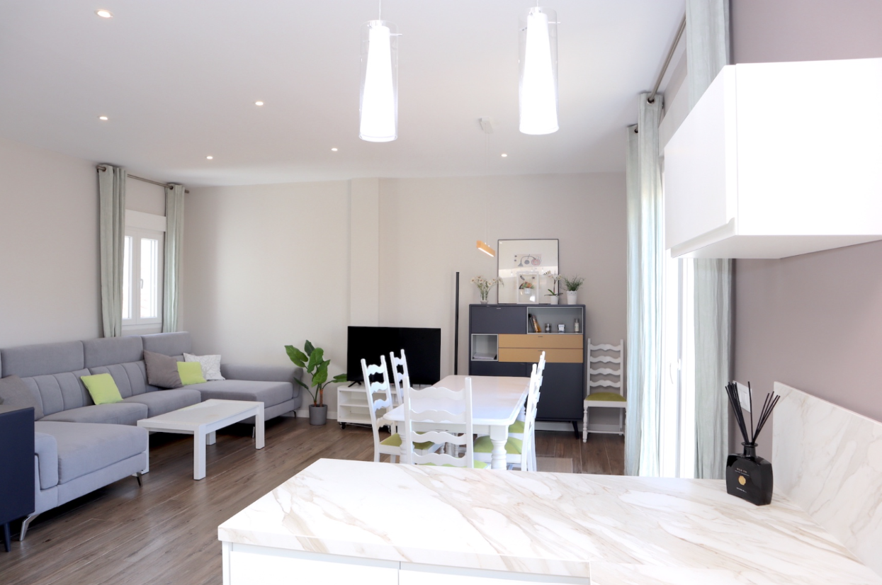 Penthouse for rent in Valencia living room 4