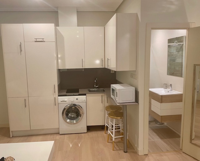 Mendizabal - Studio for rent in Madrid kitchen 2